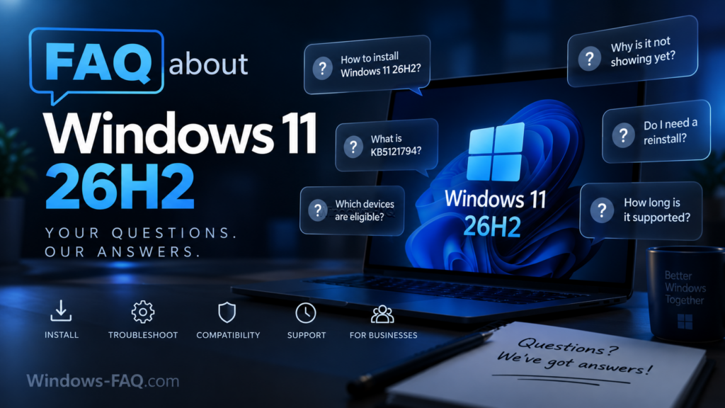 FAQ about Windows 11 26H2