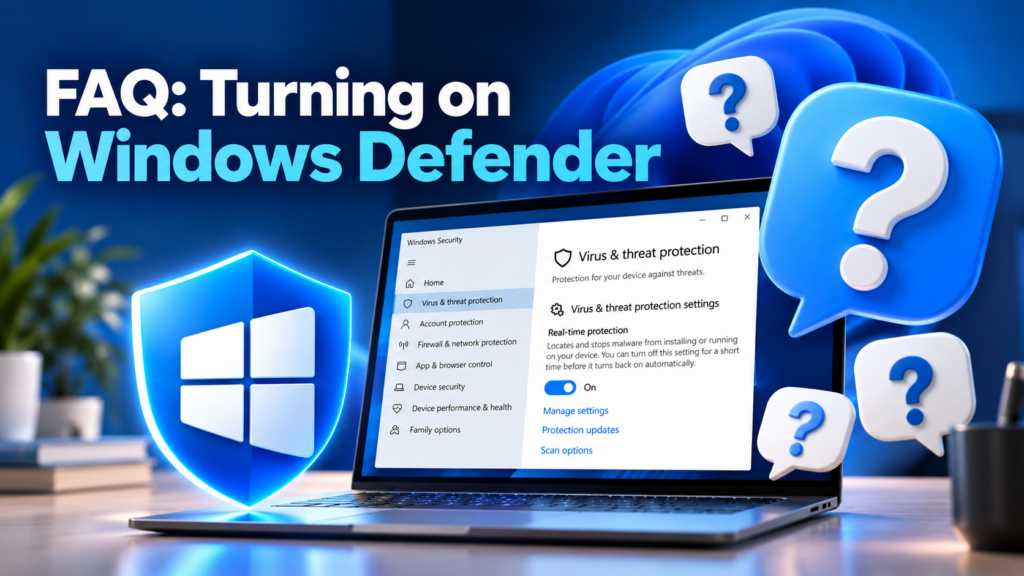 FAQ - Turning on Windows Defender