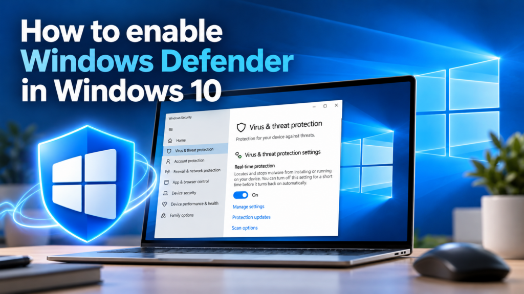 How to enable Windows Defender in Windows 10