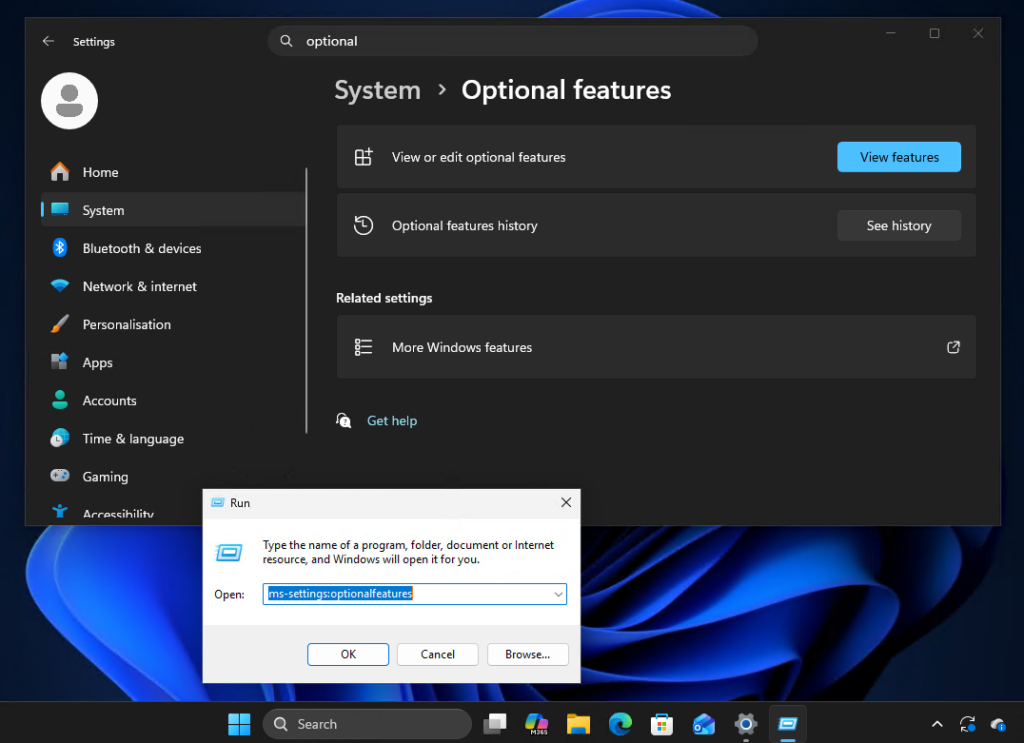 Install RSAT using Windows 11 Settings